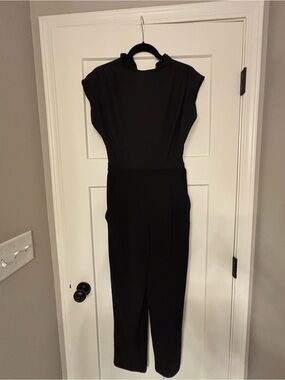 Express Black Cap-Sleeve Jumpsuit